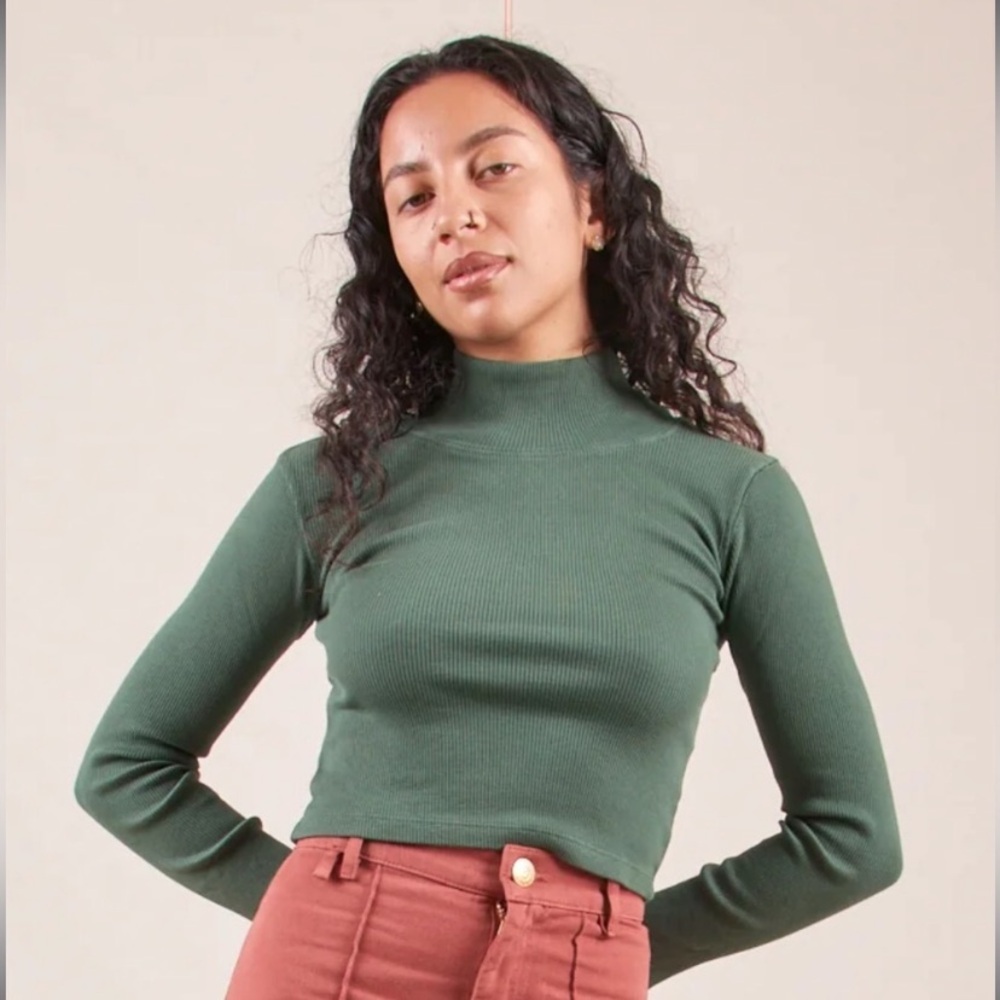 Big Bud Press Green Turtleneck